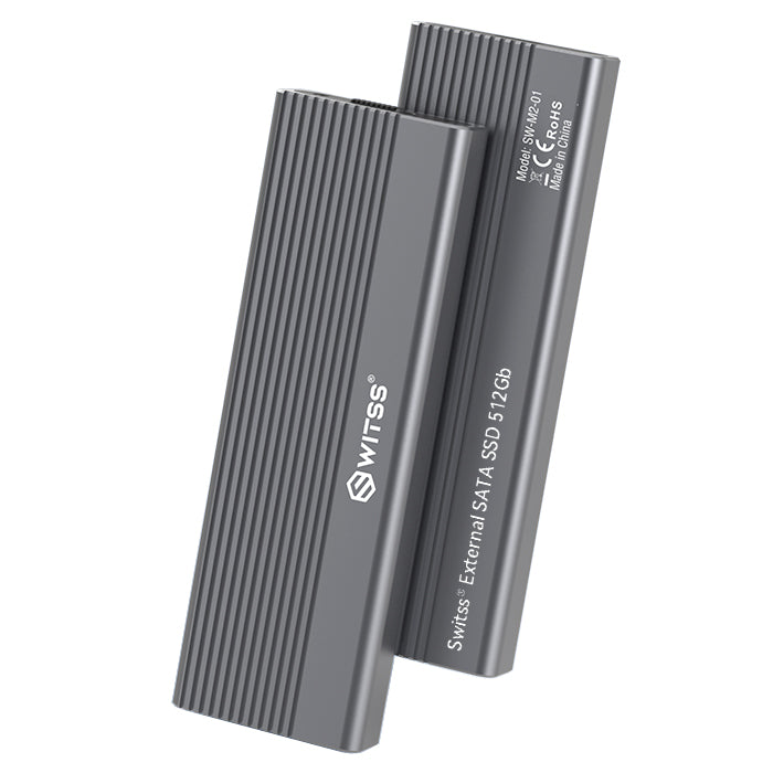 Switss® M.2 SSD enclosure with heatsink